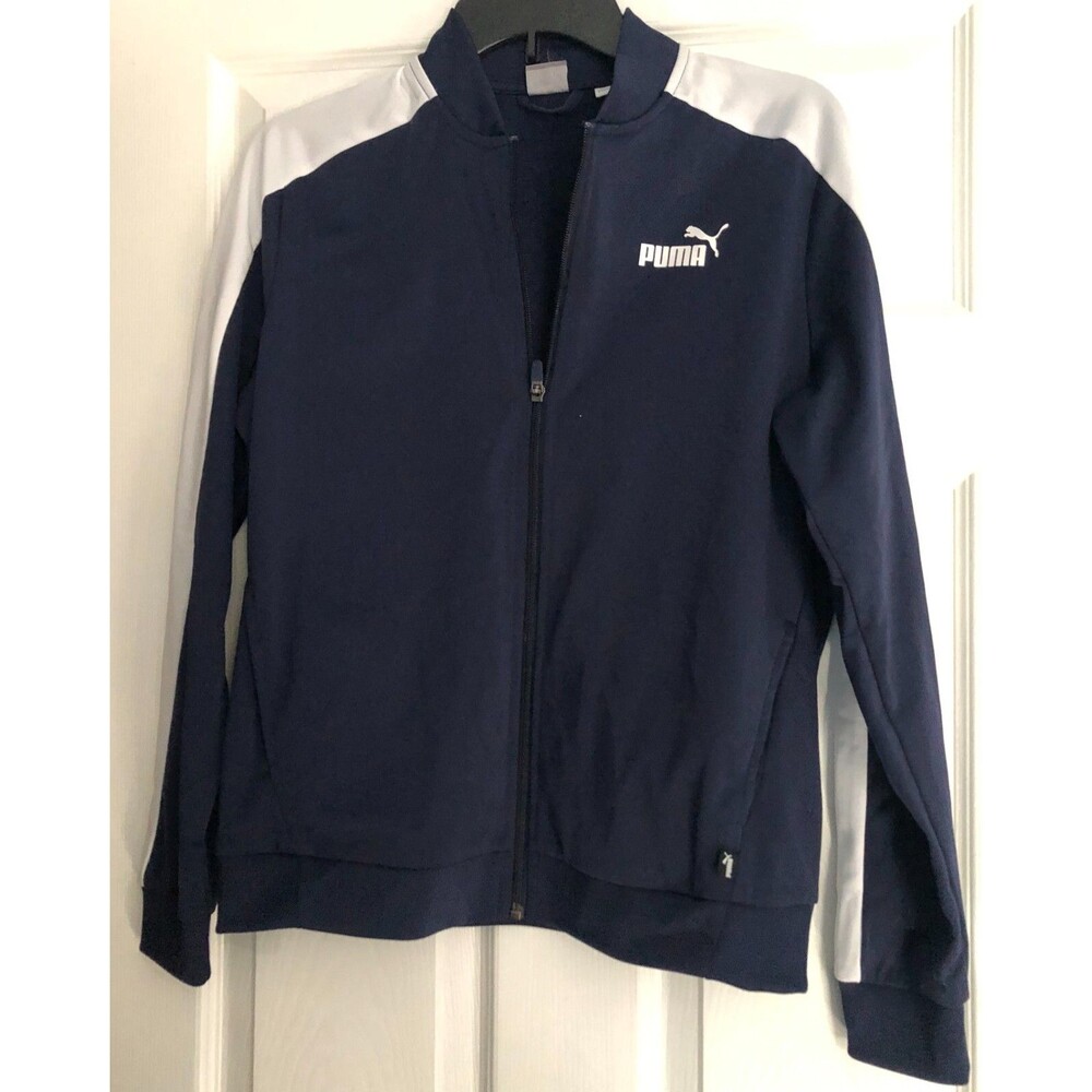 Women's Puma Navy and White Athletic Jacket Size S NWT B1